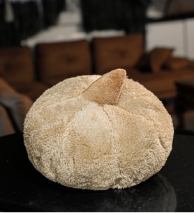 Dekoratif 50 Cm Pelüş Kabak Kırlent (Bej)