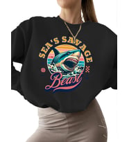3 iplik şardonlu Bej Sweatshirt bisiklet yaka kadın Sweatshirt erkek kalın unisex Kızgın (Siyah)