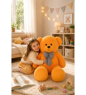 130 cm Papyonlu Büyük Ayıcık (%100 Yerli) (Sarı)