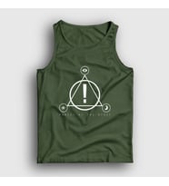 Presmono Unisex Sarı Logo Panic! at the Disco Atlet 72520tt (Haki)