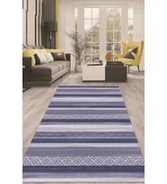 Dijital Kaymaz Taban Yıkanabilir Modern Renkli Salon Halısı Mutfak Halısı Yolluk ND-HT-1002 (Turkuaz)