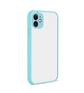 Uyumlu Model Apple iPhone 11 Kılıf Kamera Korumalı Mat Kapak (Turkuaz)