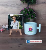 Ekonomist Fotoğraflı Dekoratif Taş, Kupa Bardak Beyaz Hediye (Model 12)
