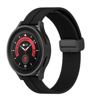 Xiaomi Watch S1-S1 Active-Mi Watch-Watch Color 22mm Uyumlu Coastal Manyetik Tokalı Silikon Kordon (Siyah)