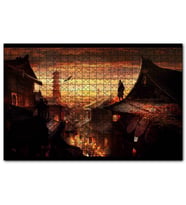 Cakapuzzle Assassins Creed 5 Günbatımı ve Çatılardaki Suikastçi  Puzzle Yapboz MDF (Ahşap) (255 Parça)