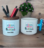 Kimya Mühendisi Hediye Sepeti Kupa Bardak T Kulplu, Kalemlik Hediyeleri Mühendisler Günü Hediyesi (Model 3)