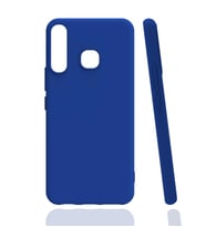 Kvy İnfinix Hot 8 Biye Silikon Kılıf (Mavi)