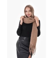 Premium Soft Buklet Atkı (Kahverengi)
