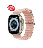 Ultra 2 Akıllı Saat Çelik Kordon Hediyeli Gri Kasa 49mm Nfc Bildirim Sesli Arama Özellikli LG68 (Pembe)