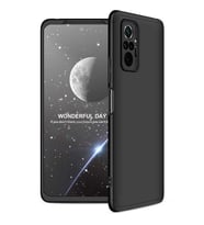 Xiaomi Redmi Note 10 Pro Kılıf 3 Parça Slim Sert Silikon Kapak AYS (Siyah)