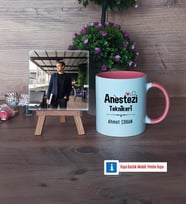Anestezi Teknikeri Fotoğraflı Dekoratif Taş, Kupa Bardak Beyaz Hediye (Model 6)