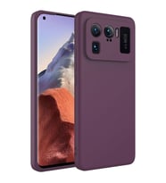 Xiaomi Mi 11 Ultra Kılıf İçi Kadife Lansman Kapak (Koyu Mor)