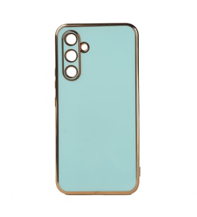 Galaxy M14 Kılıf Zore Bark Kenarları Altın Renk Kılıf (Koyu Yeşil)