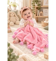 Pabteks Bebek/Çocuk Battaniyesi (Pembe)