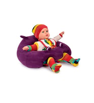 TOKKO Bebek Bebe Yatmaz Oturma Destek Minderi - Bebek Koltuğu - Büyük Bebek Oturağı Bebeyatmaz (Mor)