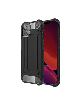 Apple iPhone 13 Mini Kılıf Zore Crash Zırh Silikon Kılıf (Siyah)