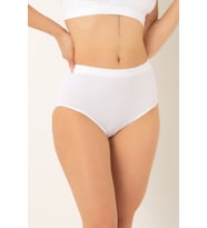 DoReMi Dikişsiz Seamless Kadın Yüksek Bel Slip (Beyaz)