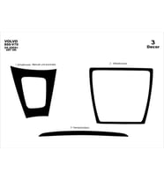 Meriç® Volvo S60 / V70 Ön Torpido Kaplama Maun 3 Parça 2005-2009 (Piano Black)