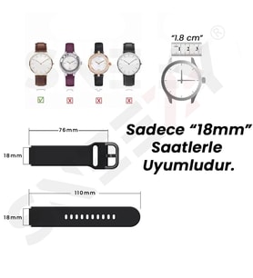 Sneezy Huawei Watch GT4 41mm İle Uyumlu 18mm PureLux Soft Tokalı Silikon Kordon (Açık Pembe)