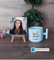 Rehber Öğretmeni Fotoğraflı Dekoratif Taş, Kupa Bardak Beyaz Hediye (Model 12)