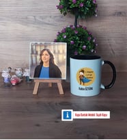 Öğretmenler Günü Hediyesi Fotoğraflı Dekoratif Taş, Kupa Bardak Beyaz Hediye (Model 11)
