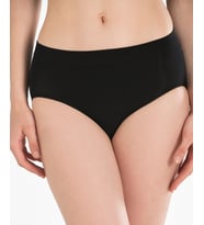 NBB 2006 Taktel Dikişsiz İz Yapmaz Normal Bel Slip/Külot (Siyah)