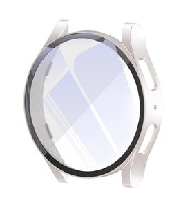 Samsung Galaxy Watch 6 44mm Sert PC Kasa ve Ekran Koruyucu 14 (Siy.Byz.Kareli Dsn.)