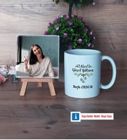 Yılbaşı Hediyesi Fotoğraflı Dekoratif Taş, Kupa Bardak Beyaz Hediye (Model 1)