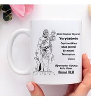 Öğretmenler Gününe Özel Hediye Kupa Bardaklar (Beyaz)