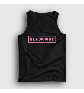 Presmono Unisex Beyaz Logo Blackpink Atlet 19720tt (Siyah)