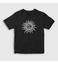 Presmono Unisex Çocuk Beyaz Sun Alice In Chains T-Shirt 7894tt (Siyah)