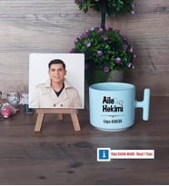 Aile Hekimi Fotoğraflı Dekoratif Taş, Kupa Bardak Beyaz Hediye (Model 12)