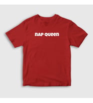 Presmono Unisex Çocuk Beyaz Nap Queen Hediye Uykucu Prenses T-Shirt 503933tt (Kırmızı)