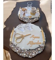 Trust Gold Söz Nişan Tepsisi (Krem)