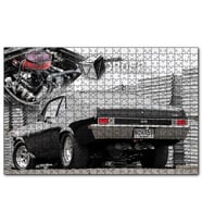 Cakapuzzle 1969 Chevrolet Nova Arka Görünüş  Puzzle Yapboz MDF (Ahşap) (1000 Parça)