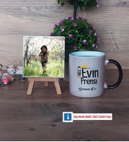 Evin Prensi Fotoğraflı Dekoratif Taş, Kupa Bardak Beyaz Hediye (Model 9)