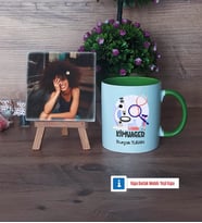 Kimyager Fotoğraflı Dekoratif Taş, Kupa Bardak Beyaz Hediye (Model 14)