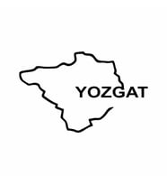 Yozgat Harita Araba Sticker siyah 17x11 CM (Siyah)