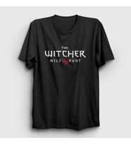 Presmono Unisex Sarı Wild Hunt Dizi Witcher T-Shirt 327698tt (Siyah)