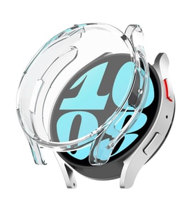 Microsonic Samsung Galaxy Watch 6 40mm Kılıf Ekranı Tam Kaplayan 360 Full Round Soft Silicone Siyah (Renksiz)