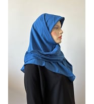 Moda Kaşmir Safir Kadın Eşarp (Açık Lacivert)