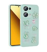 Xiaomi Poco M6 Pro 4G Kılıf Kabartma Figürlü Parlak Toys Silikon Kapak (Açık Yeşil)