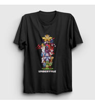 Presmono Unisex Kırmızı All Undertale T-Shirt 31611tt (Siyah)