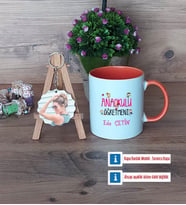 Anaokulu Öğretmeni Kupa Bardak Beyaz ve Fotoğraflı Ahşap Anahtarlık Hediye Öğretmenler Günü Hediyesi (Model 13)