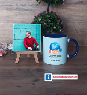 Uluslararası İlişkiler Uzmanı Fotoğraflı Dekoratif Taş, Kupa Bardak Beyaz Hediye (Model 3)