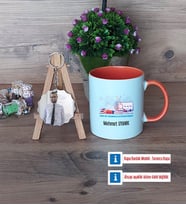 Fen ve Teknoloji Öğretmeni Kupa Bardak Beyaz ve Fotoğraflı Ahşap Anahtarlık Hediye (Model 13)
