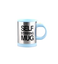Self Stirring Mug - Kendi Kendini Karıştıran Mikser Kupa Termos Bardak (Mavi)
