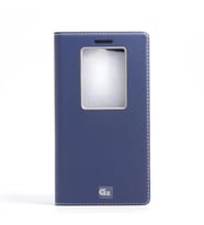 LG G2 Kılıf Dolce Kapaklı Kılıf (Lacivert)