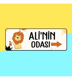 İsimli Oda Kapısı Panosu  Baykuşlu,Fatofotofan (Turuncu)