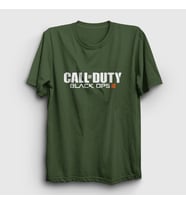 Presmono Unisex Sarı Black Ops Call Of Duty T-Shirt 26494tt (Haki)